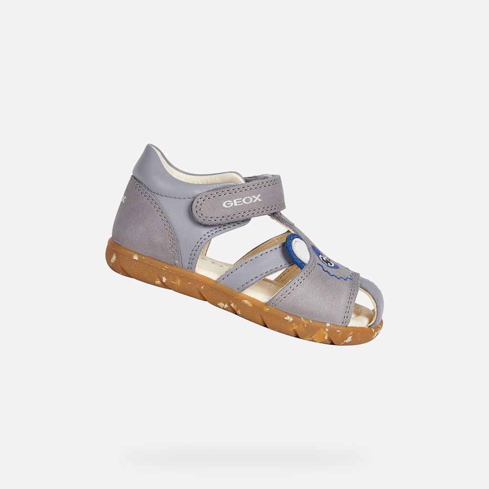 Sandalias Geox Bebe Cinzentas - Alul Boy - MFHBP6509